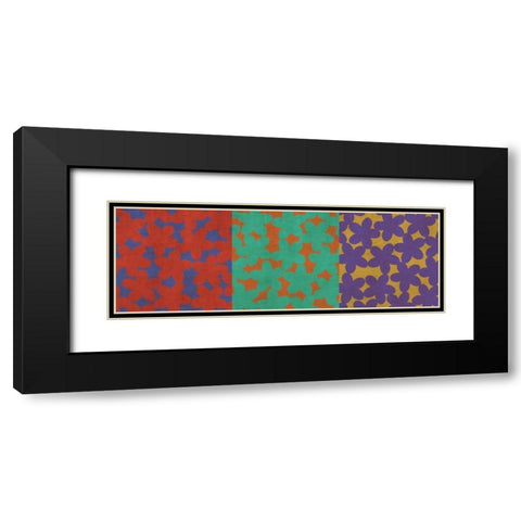 Fun II Black Modern Wood Framed Art Print with Double Matting by PI Studio