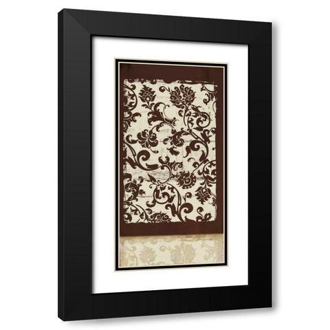 Sahara II Black Modern Wood Framed Art Print with Double Matting by PI Studio