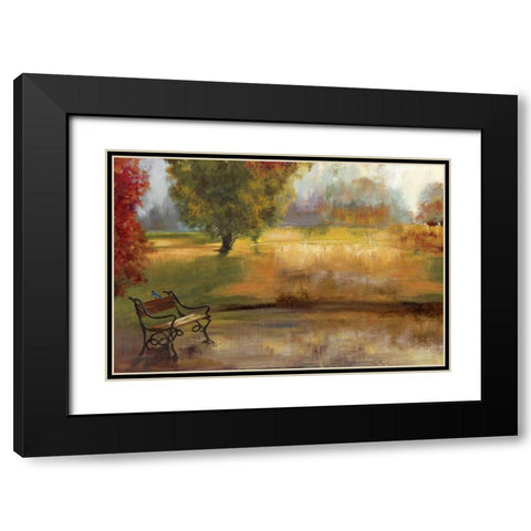 Waiting for You Black Modern Wood Framed Art Print with Double Matting by PI Studio