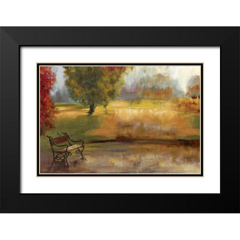 Waiting for You Black Modern Wood Framed Art Print with Double Matting by PI Studio