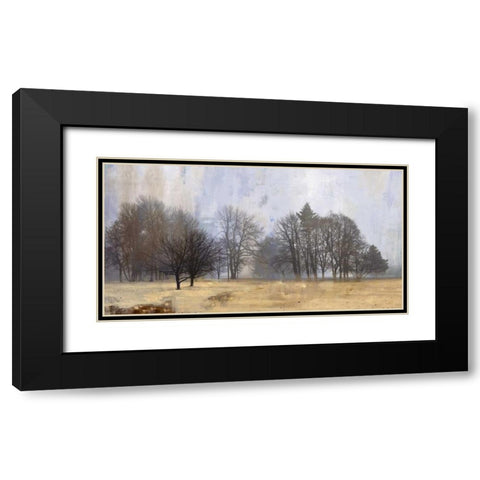 Halo Black Modern Wood Framed Art Print with Double Matting by PI Studio