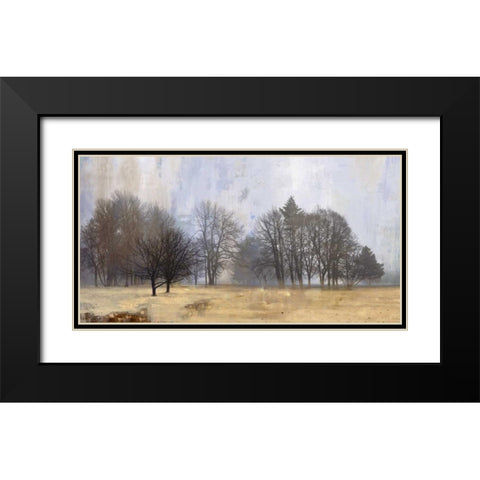 Halo Black Modern Wood Framed Art Print with Double Matting by PI Studio