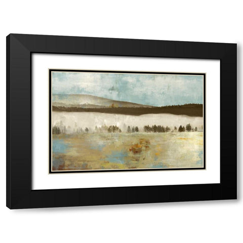 Dreamscape Black Modern Wood Framed Art Print with Double Matting by PI Studio