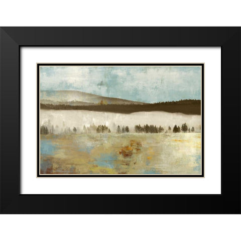 Dreamscape Black Modern Wood Framed Art Print with Double Matting by PI Studio