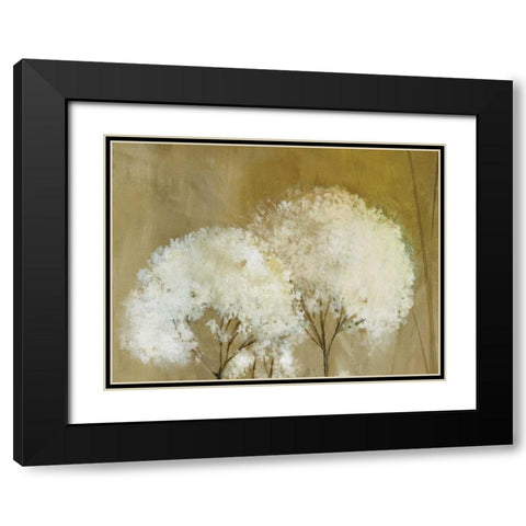 Whisper II Black Modern Wood Framed Art Print with Double Matting by PI Studio