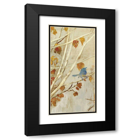 Singing Panel I Black Modern Wood Framed Art Print with Double Matting by PI Studio