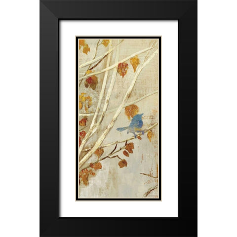 Singing Panel I Black Modern Wood Framed Art Print with Double Matting by PI Studio