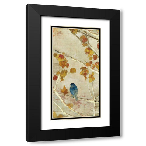 Singing Panel II Black Modern Wood Framed Art Print with Double Matting by PI Studio