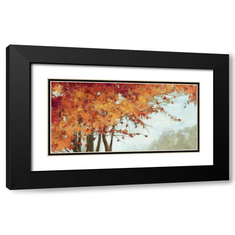 Fall Canopy I Black Modern Wood Framed Art Print with Double Matting by PI Studio