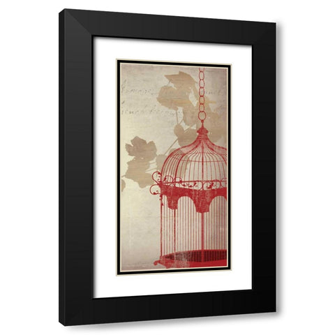 Twitter Panel II Black Modern Wood Framed Art Print with Double Matting by PI Studio