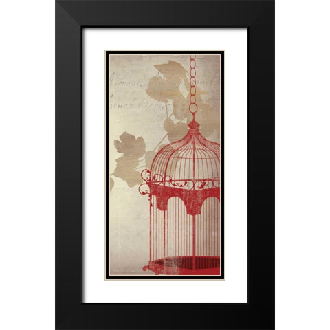 Twitter Panel II Black Modern Wood Framed Art Print with Double Matting by PI Studio