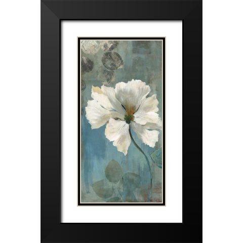 Ice Blue I Black Modern Wood Framed Art Print with Double Matting by PI Studio