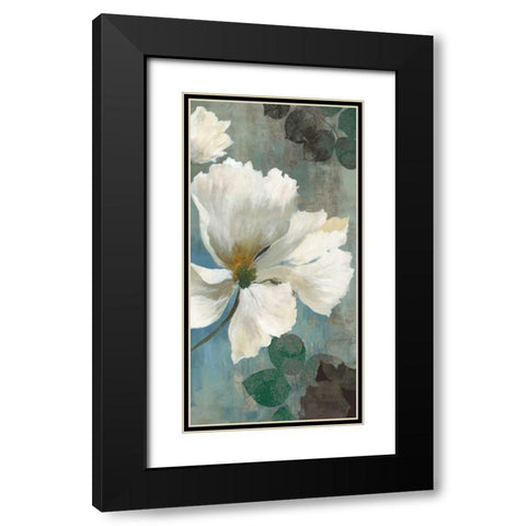 Ice Blue II Black Modern Wood Framed Art Print with Double Matting by PI Studio