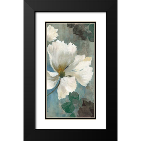 Ice Blue II Black Modern Wood Framed Art Print with Double Matting by PI Studio