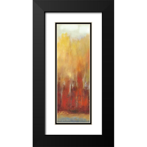 Haze II Black Modern Wood Framed Art Print with Double Matting by PI Studio