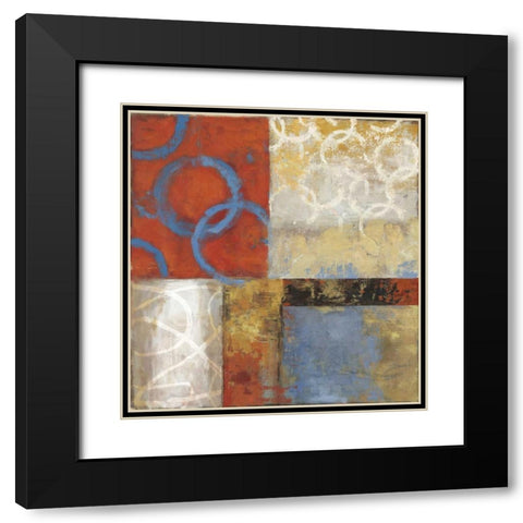 Orange Crush Black Modern Wood Framed Art Print with Double Matting by PI Studio