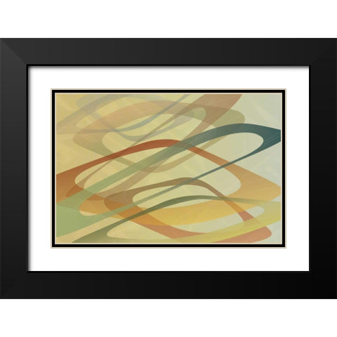 Left Field Black Modern Wood Framed Art Print with Double Matting by PI Studio