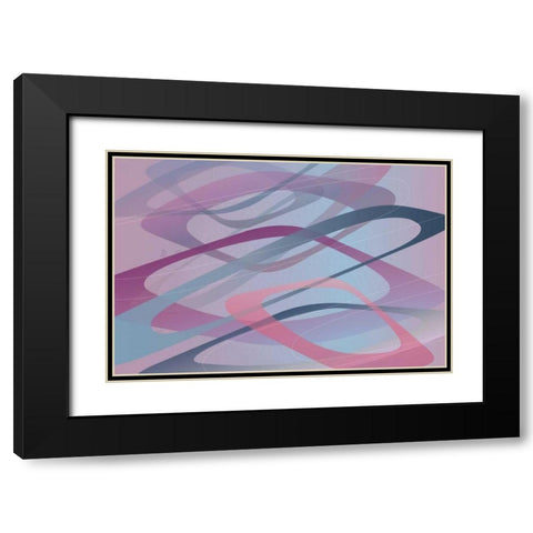Right Field Black Modern Wood Framed Art Print with Double Matting by PI Studio