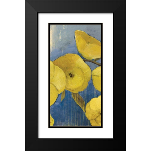 Sunshine I Black Modern Wood Framed Art Print with Double Matting by PI Studio