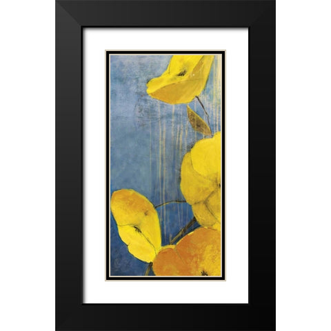 Sunshine II Black Modern Wood Framed Art Print with Double Matting by PI Studio