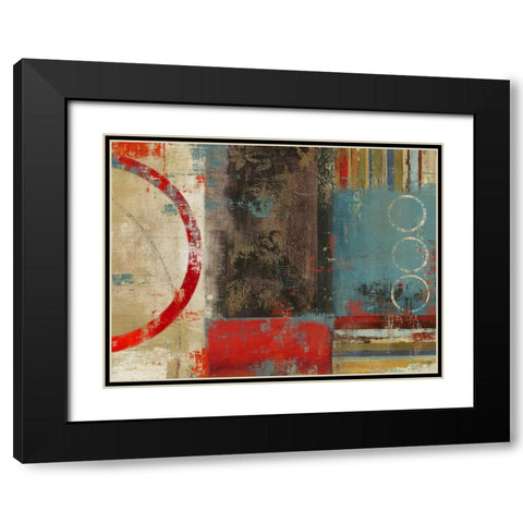 Void Black Modern Wood Framed Art Print with Double Matting by PI Studio