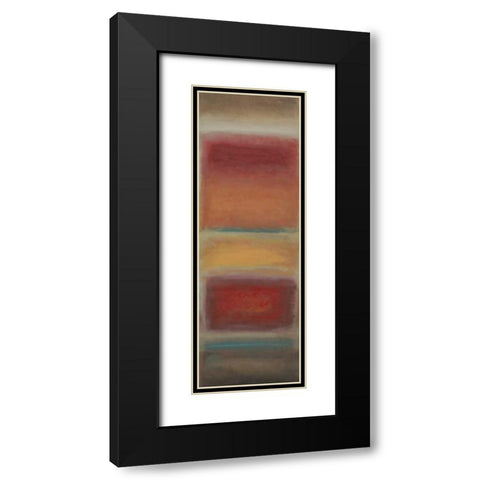 Fields Black Modern Wood Framed Art Print with Double Matting by PI Studio