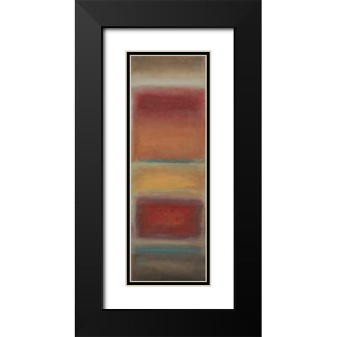 Fields Black Modern Wood Framed Art Print with Double Matting by PI Studio