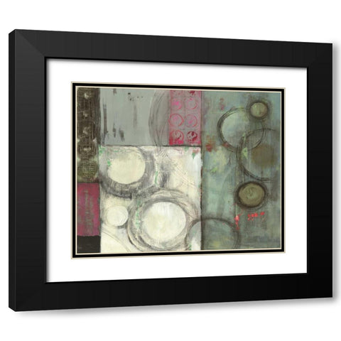 Grey in Motion Black Modern Wood Framed Art Print with Double Matting by PI Studio