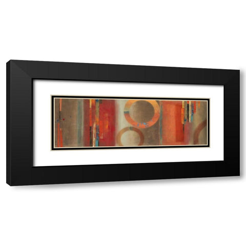 Glow Black Modern Wood Framed Art Print with Double Matting by PI Studio