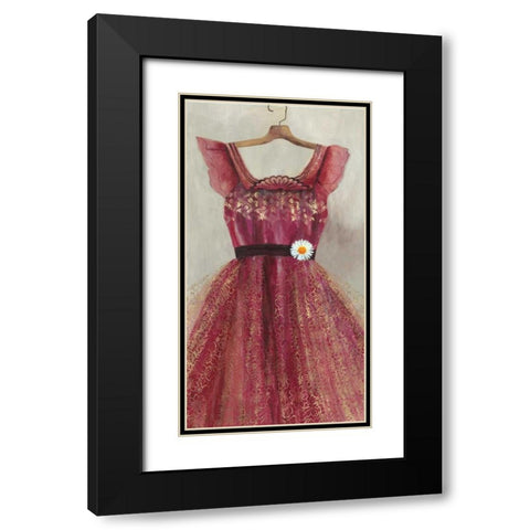 Favourite Dress Black Modern Wood Framed Art Print with Double Matting by PI Studio