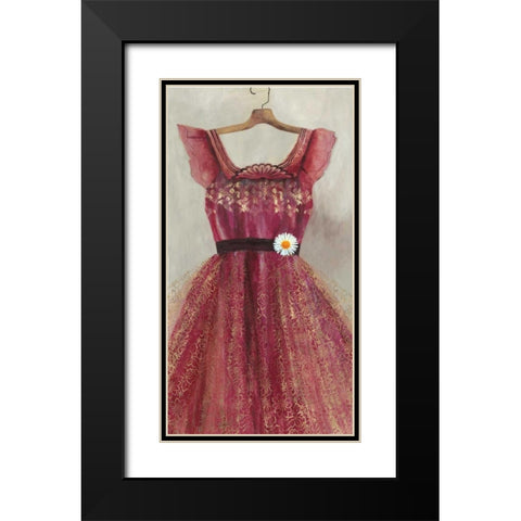 Favourite Dress Black Modern Wood Framed Art Print with Double Matting by PI Studio