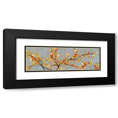 Bittersweet Branch II Black Modern Wood Framed Art Print with Double Matting by PI Studio