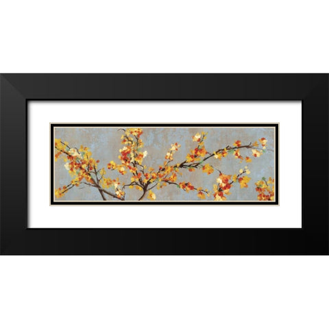 Bittersweet Branch II Black Modern Wood Framed Art Print with Double Matting by PI Studio