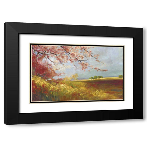 In the Field Black Modern Wood Framed Art Print with Double Matting by PI Studio