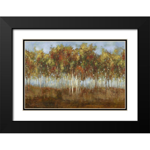 Dream Meadow II Black Modern Wood Framed Art Print with Double Matting by PI Studio