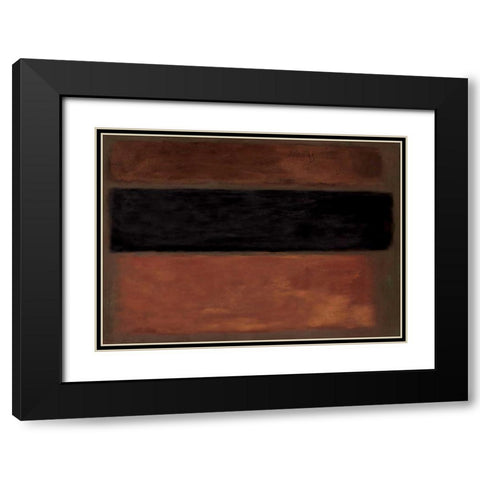 Copper Rush Black Modern Wood Framed Art Print with Double Matting by PI Studio