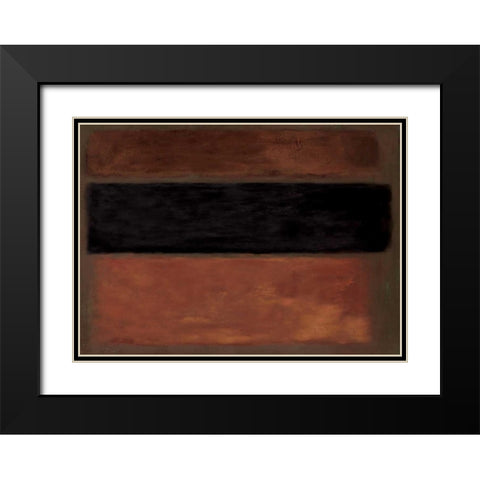 Copper Rush Black Modern Wood Framed Art Print with Double Matting by PI Studio