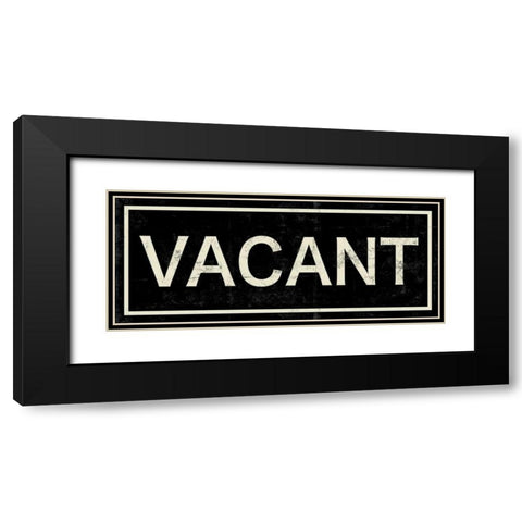 Vacant Black Modern Wood Framed Art Print with Double Matting by PI Studio