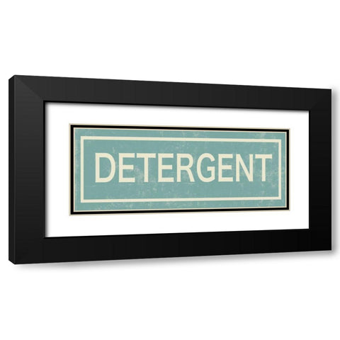 Detergent Black Modern Wood Framed Art Print with Double Matting by PI Studio