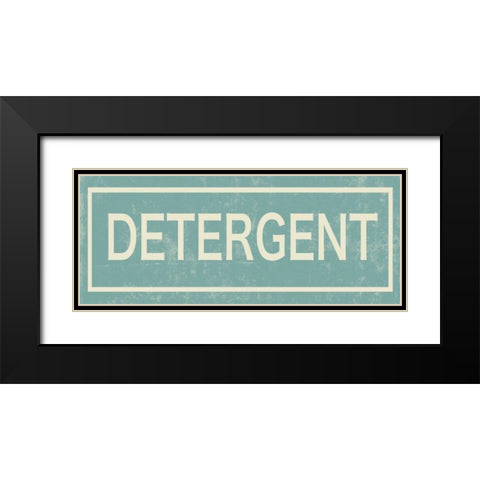 Detergent Black Modern Wood Framed Art Print with Double Matting by PI Studio