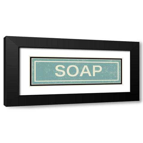 Soap Black Modern Wood Framed Art Print with Double Matting by PI Studio