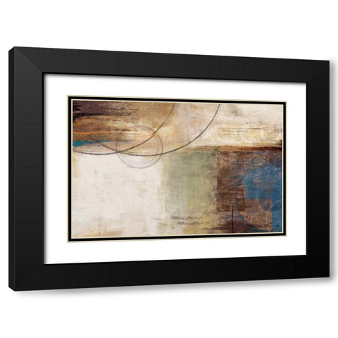 Moon Shine Black Modern Wood Framed Art Print with Double Matting by PI Studio