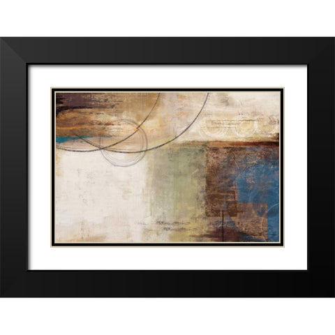 Moon Shine Black Modern Wood Framed Art Print with Double Matting by PI Studio