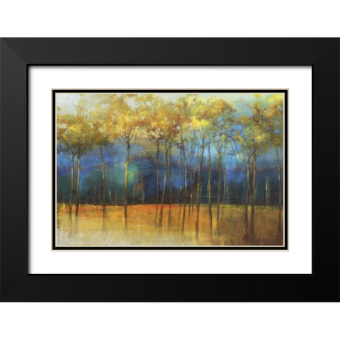 Melancholy Black Modern Wood Framed Art Print with Double Matting by PI Studio