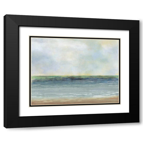 Ocean Breeze Black Modern Wood Framed Art Print with Double Matting by PI Studio