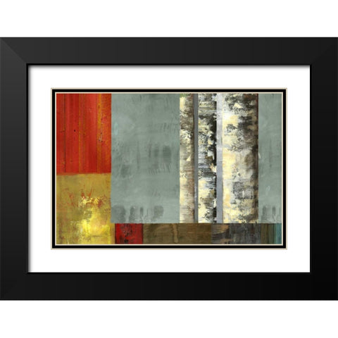 Silver Creek Black Modern Wood Framed Art Print with Double Matting by PI Studio