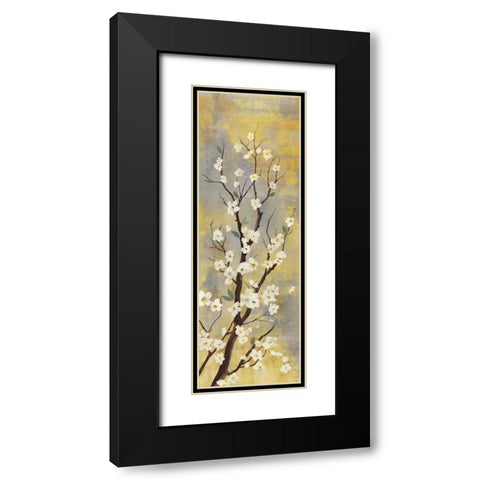 Blossoms I Black Modern Wood Framed Art Print with Double Matting by PI Studio