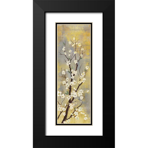 Blossoms I Black Modern Wood Framed Art Print with Double Matting by PI Studio