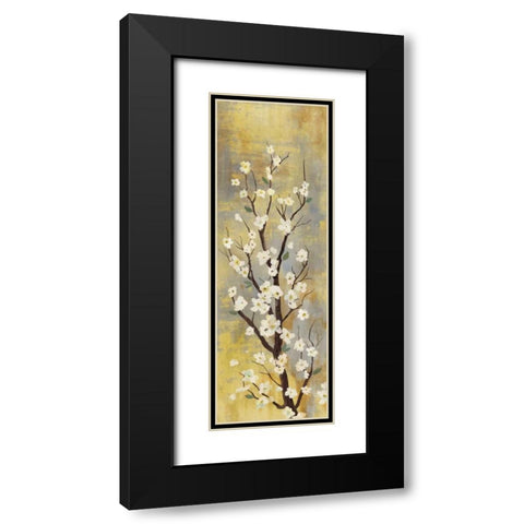 Blossoms II Black Modern Wood Framed Art Print with Double Matting by PI Studio