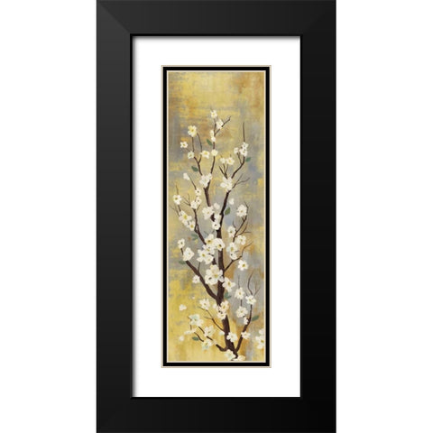 Blossoms II Black Modern Wood Framed Art Print with Double Matting by PI Studio